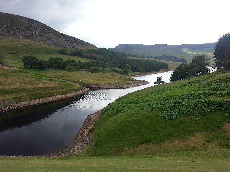 D - top end of resevoir.jpg - Top end of Dovestone Reservoir, 8th July, 2014 [photo: Linda Mason]