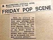 Manchester Evening News, 12th December, 1980 [courtesy of Steve Broomhead]